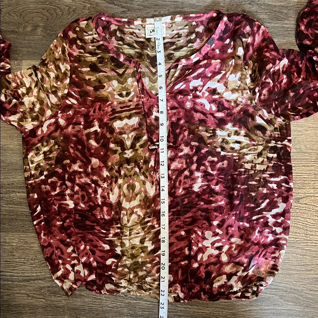 Ariat Women’s Long Sleeve Polyester Blouse Elastic Waist - Image 6