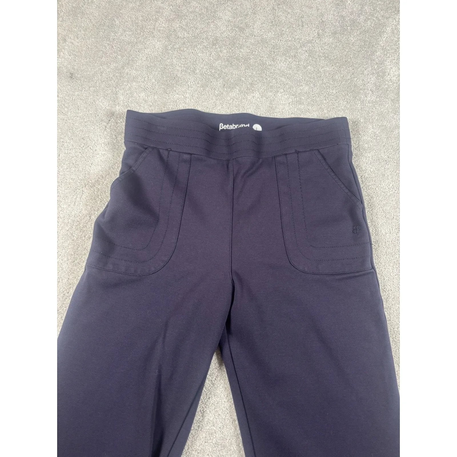 betabrand Flare Leg Dress Yoga Pants ink (navy) pockets large - Image 3