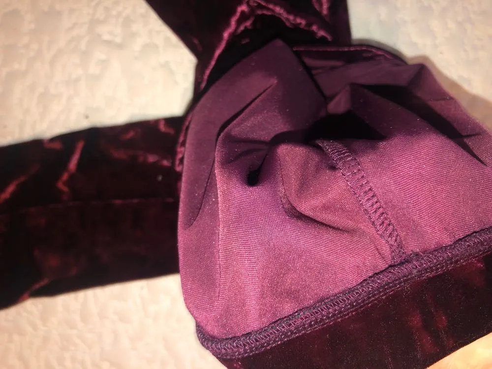 Forever 21 Red Velvet Flare Pants - Image 2