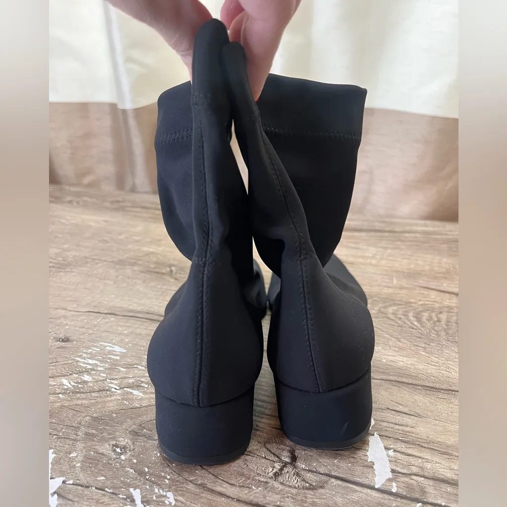 Pedro‎ Garcia Women's Idoia Black Stretch Sock Block Heel Boots Size 37 - Image 4