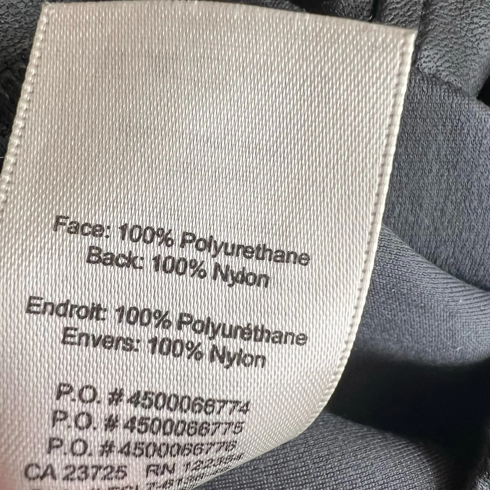 Aritzia‎ Wilfred Free Daria Vegan Leather Butter Soft Legging Size Large Black - Image 5