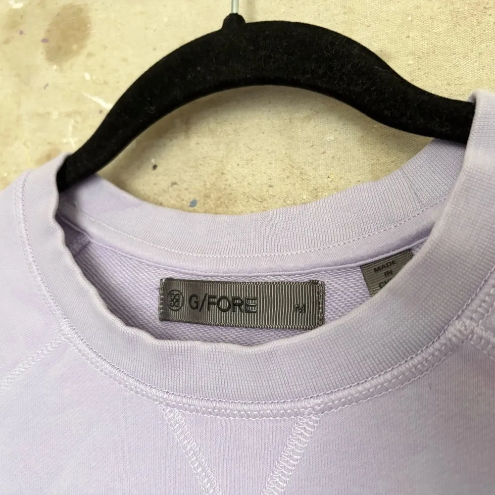 G/Fore Forever French Terry Raglan Crewneck Sweatshirt, Aura Purple Size M - Image 4
