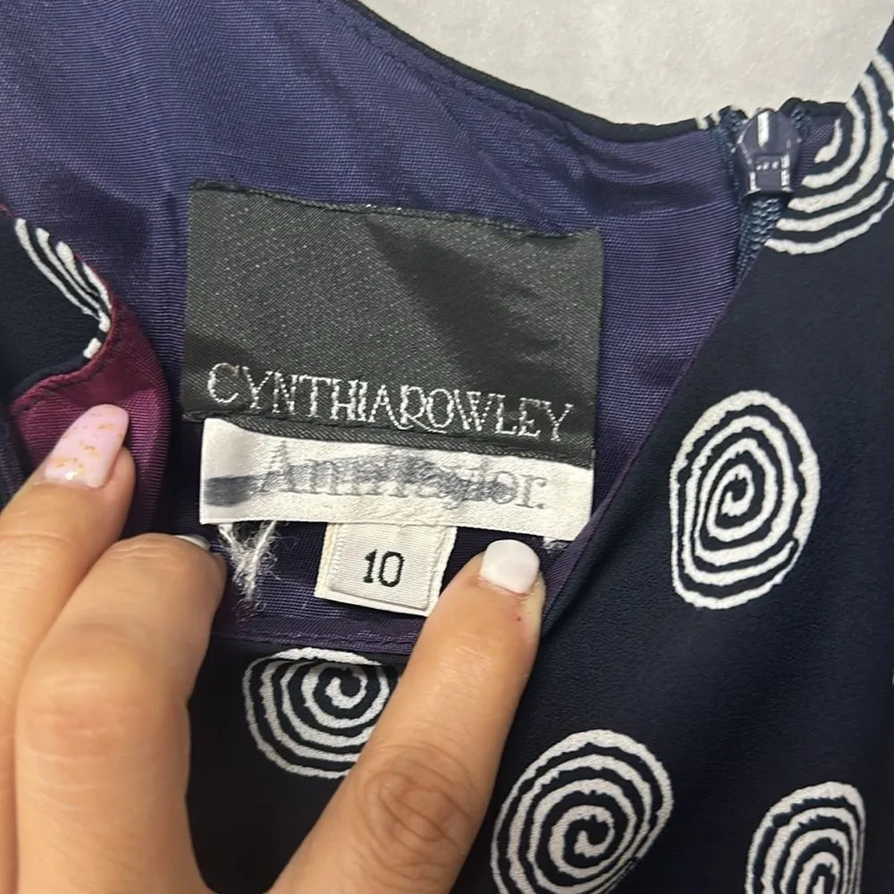 Women Retro Style Shift Dress Polka Dots Spaghetti Strap Pouf Mini Dress Sz 10 - Image 8