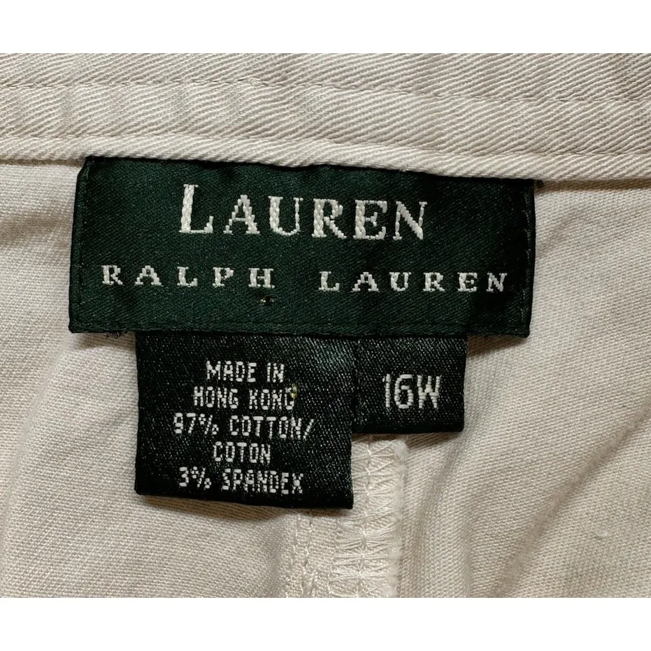 Lauren Ralph Lauren Women's Skirt 16W Denim Cotton Pockets Casual‎ - Image 2