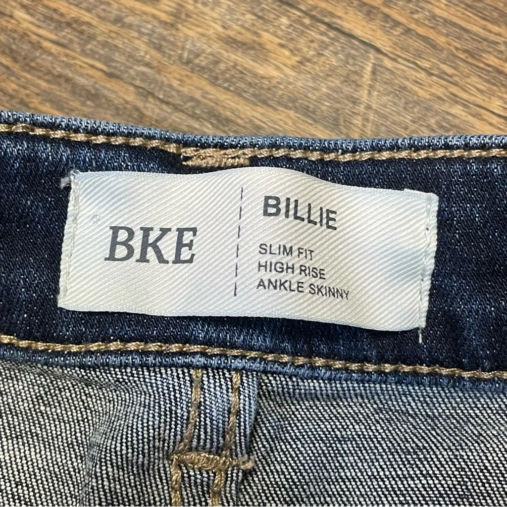BKE Buckle Billie Slim Fit High Rise Ankle Skinny Jeans Womens 25x27 Distressed - Image 4