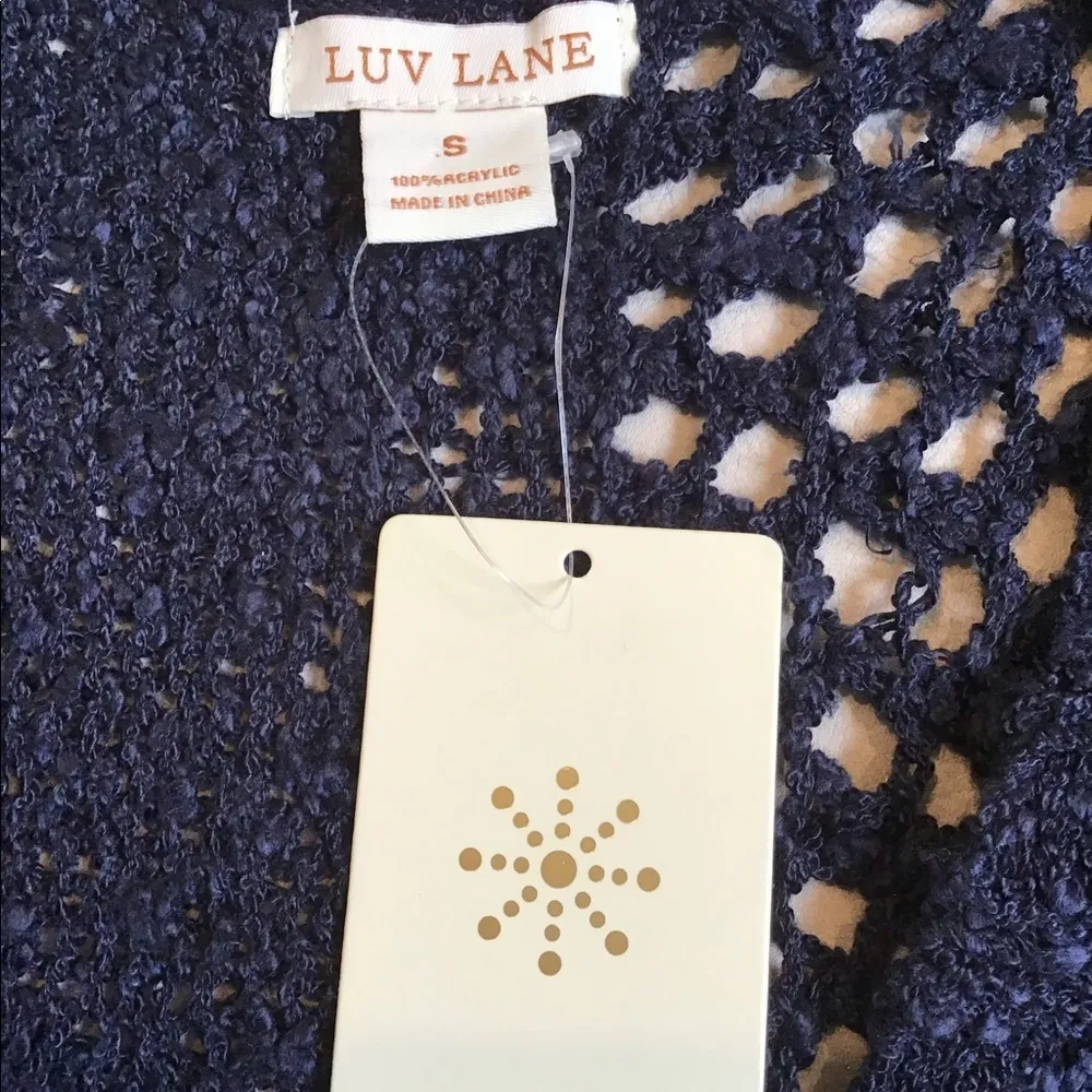 NWT. Luv Lane crochet sweater. - Image 5