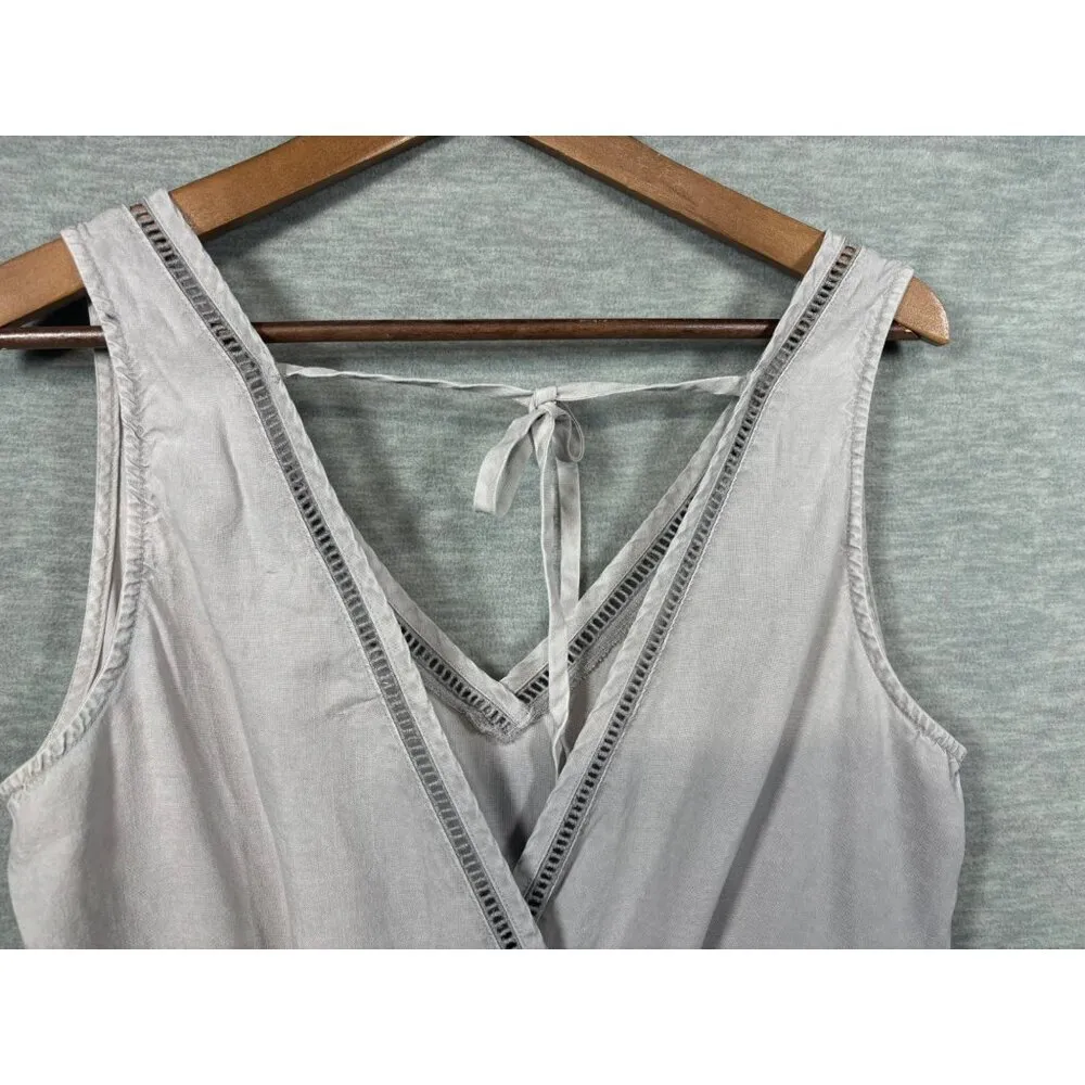 Anthropologie Cloth & Stone Womens‎ XS Light Gray Sleeveless Jumpsuit Romper - Image 6
