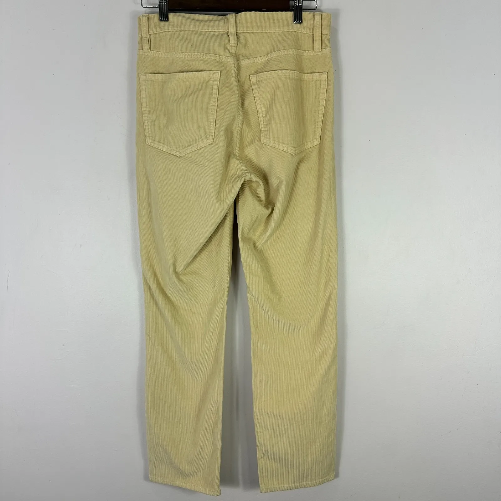 J.Crew 27 Corduroy Pants Beige Vintage Slim Leg Minimalist Quiet Luxury Preppy - Image 3