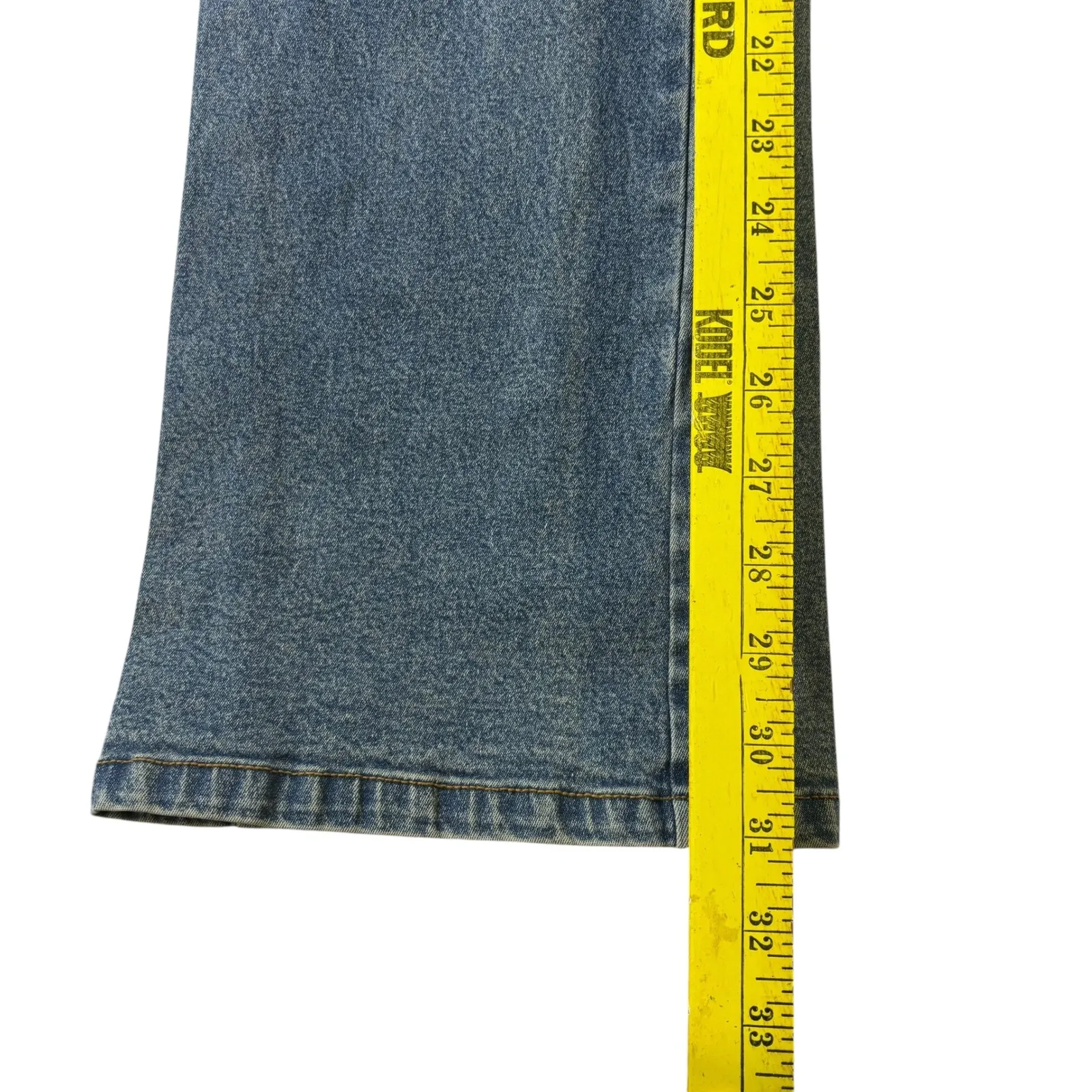 Venus Women's Jeans Size 9 Light‎ Wash Denim Flare Leg Split Hem Y2K Vintage - Image 7