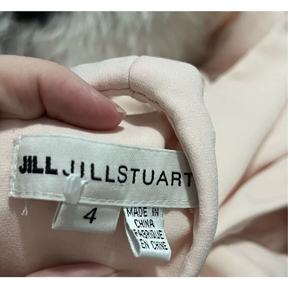 Jill Stuart BHLDN Iva Crepe Blush Pink  Gown Maxi Dress Women Size 4 - Image 7