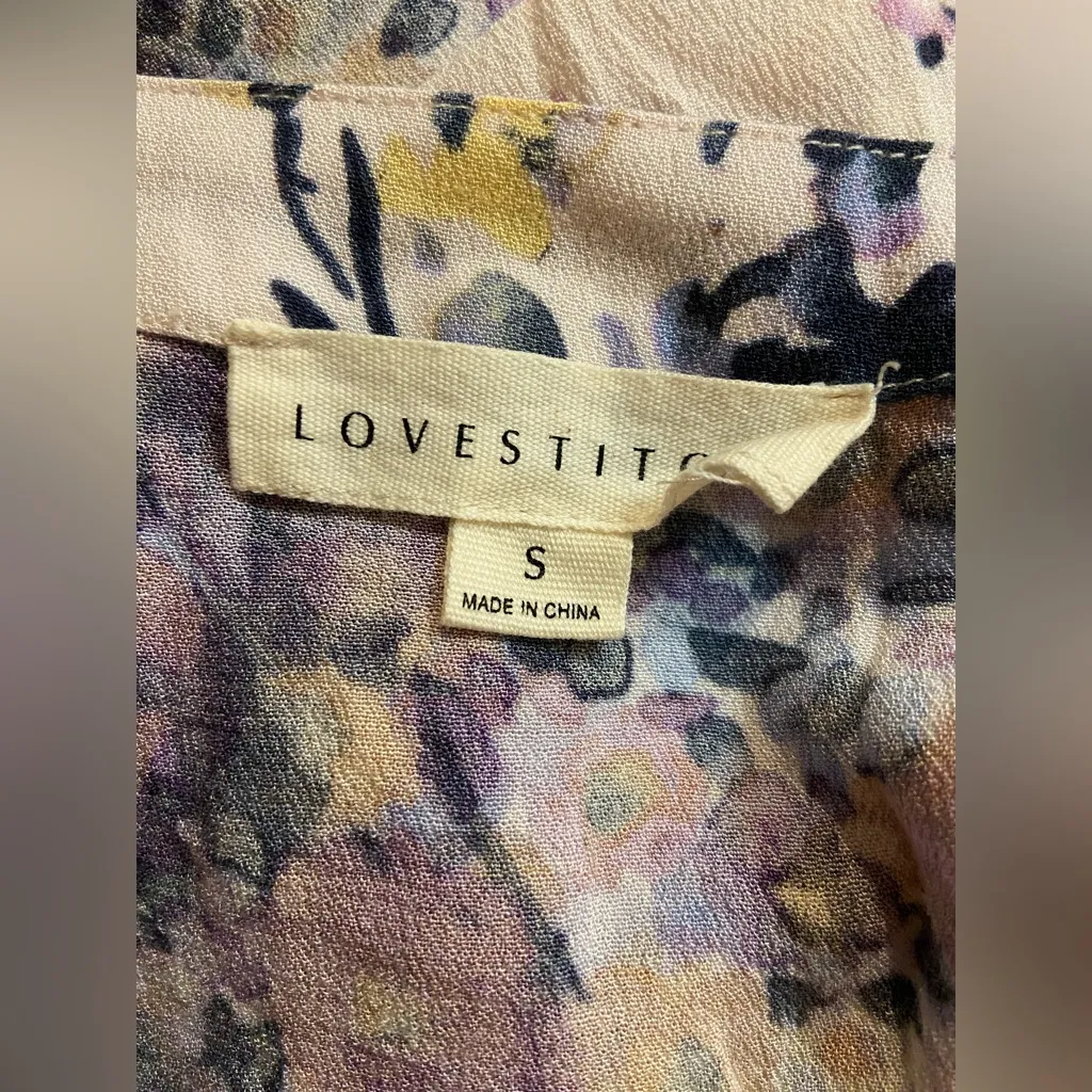 Lovestitch Floral Tank Size Small - Image 4