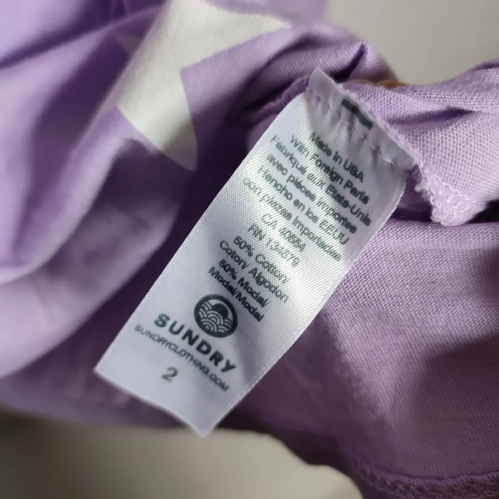 Sundry Lilac Top Stars Print size 2 M - Image 8