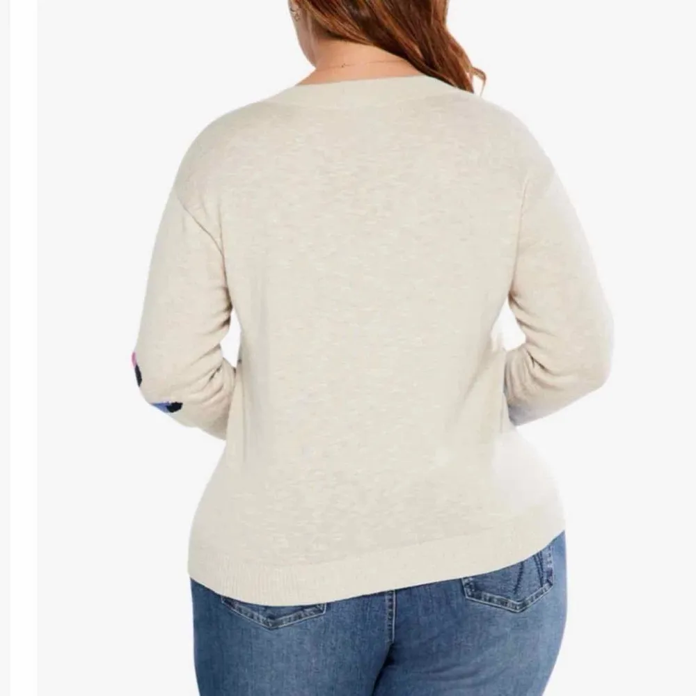 NIC+ZOE Blooming Short V Neck Sweater Size 2X
Lightweight Floral - Image 7