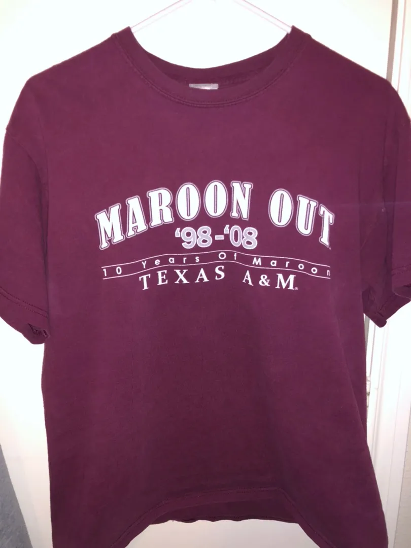 A&M T Shirt Red Size M - Image 2