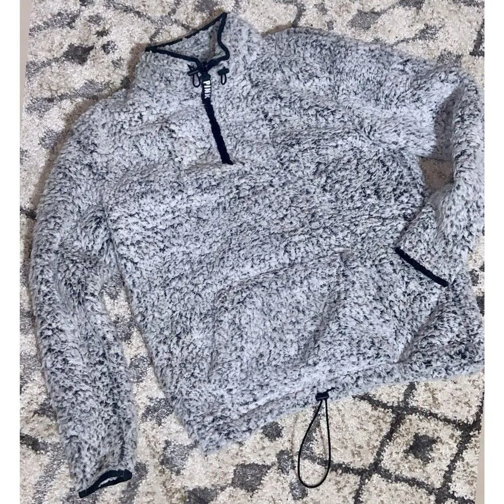 victoria secret pink sherpa pullover women - Image 2