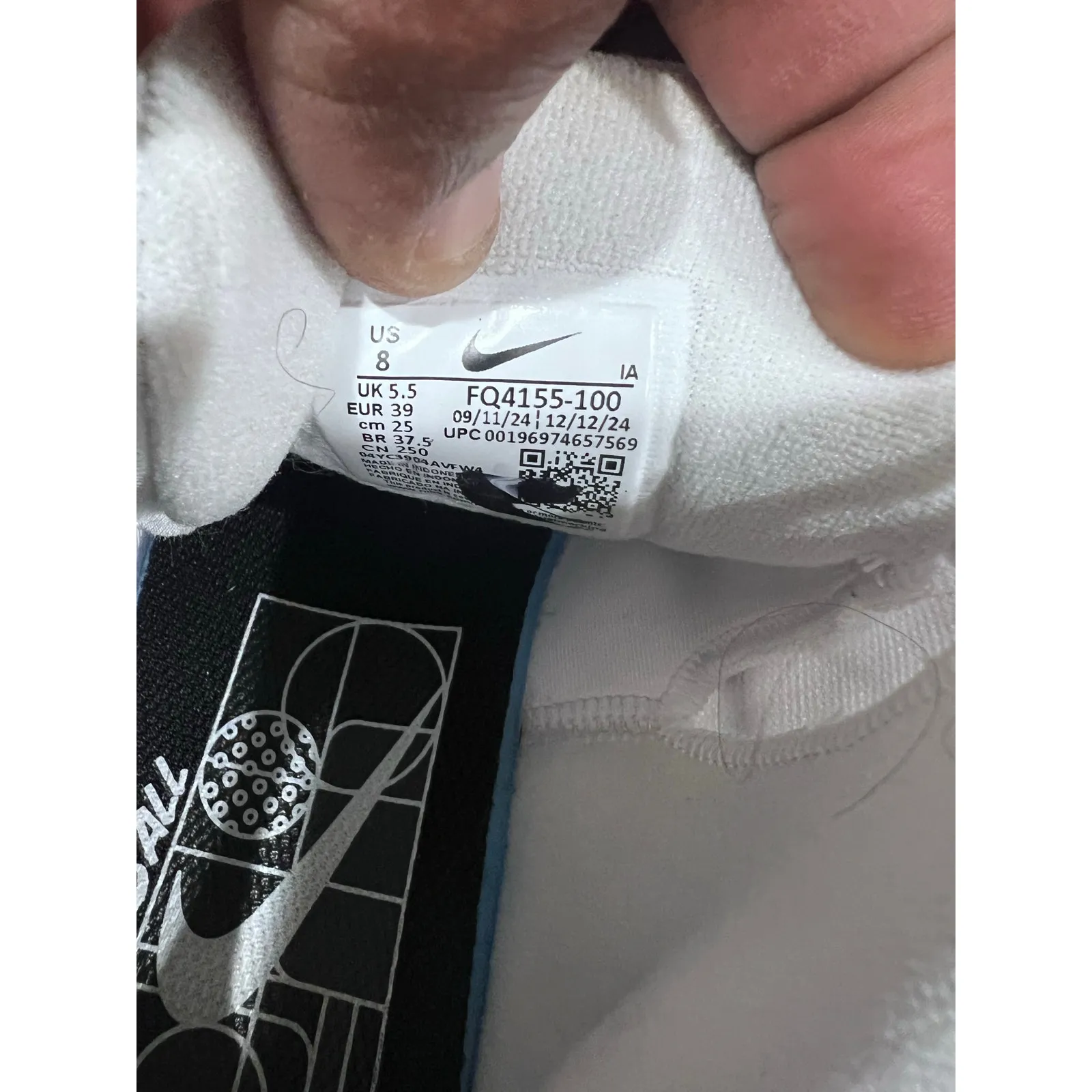 Nike Zoom Challenge Pickleball Women’s 8 White Black Court Shoe FQ4155-100 - Image 7