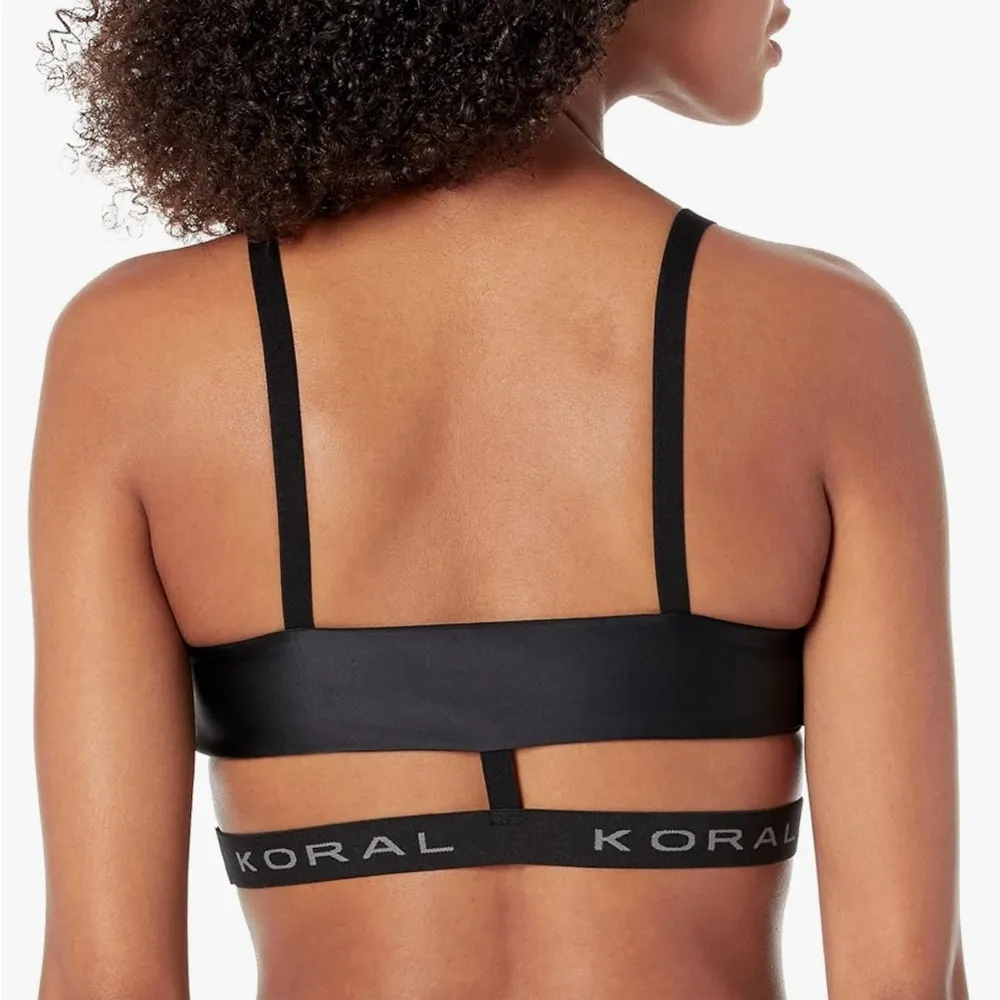 Koral Limerence Energy Sports Bra Black/Pink Size Large - Image 2