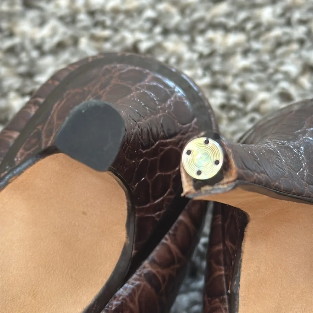 Cole Haan Brown Textured Heels - Image 11