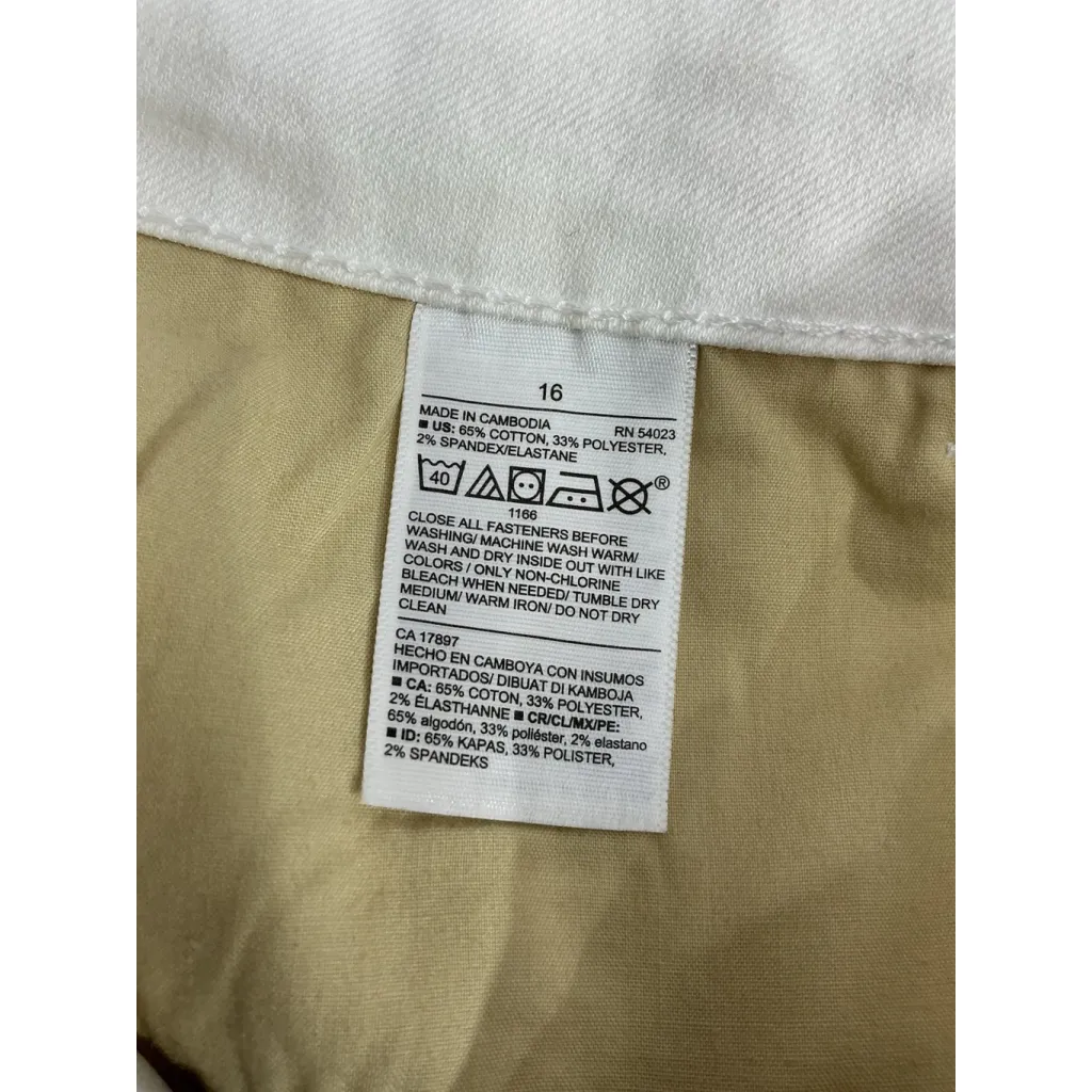 Womans Old Navy Super Skinny Ankle Midrise White Jeans Size 16 NWT - Image 6