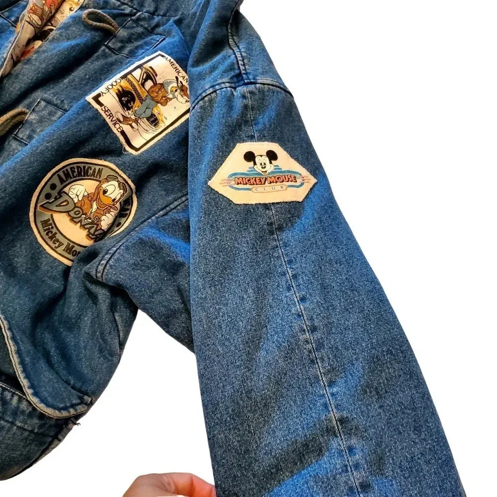 Disney Vintage Long Denim Coat with Toggle Buttons - Image 14