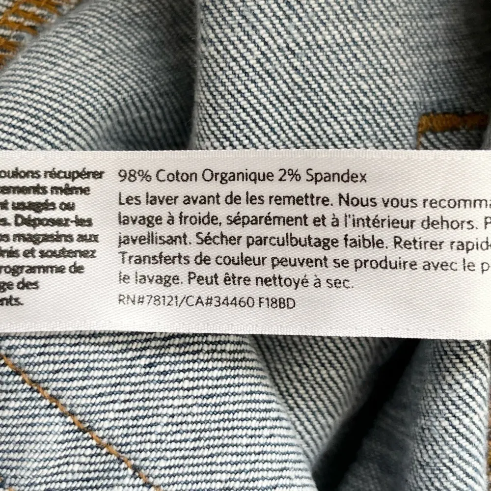 Eileen Fisher Organic Cotton Stretch Skinny Blue Jeans, Size 6P‎ - Image 8