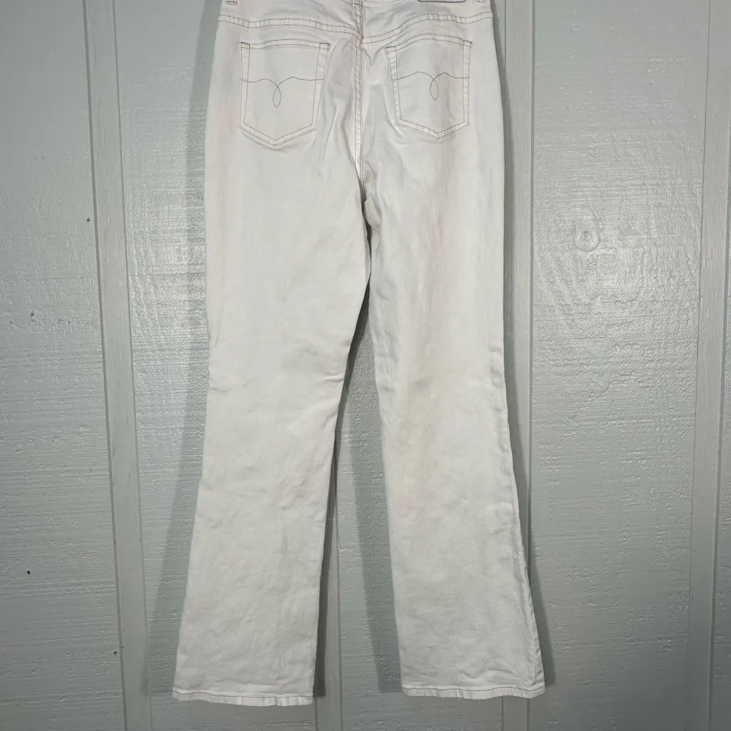 Lauren White Flare Leg Jeans Size 6 NWOT - Image 8