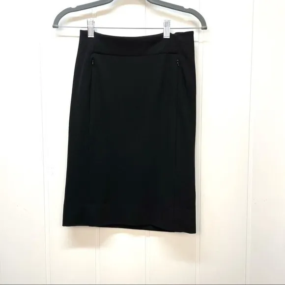 Diane‎ Von Furstenberg Pencil Skirt Size 2 Black New Keto Minimalist Classic - Image 3