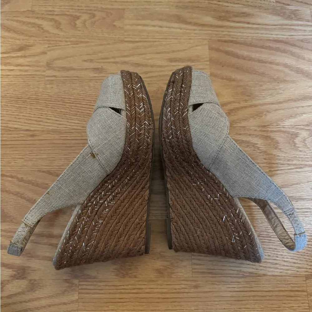 BKE Porsha canvas jute wedges, women’s 8 - Image 4