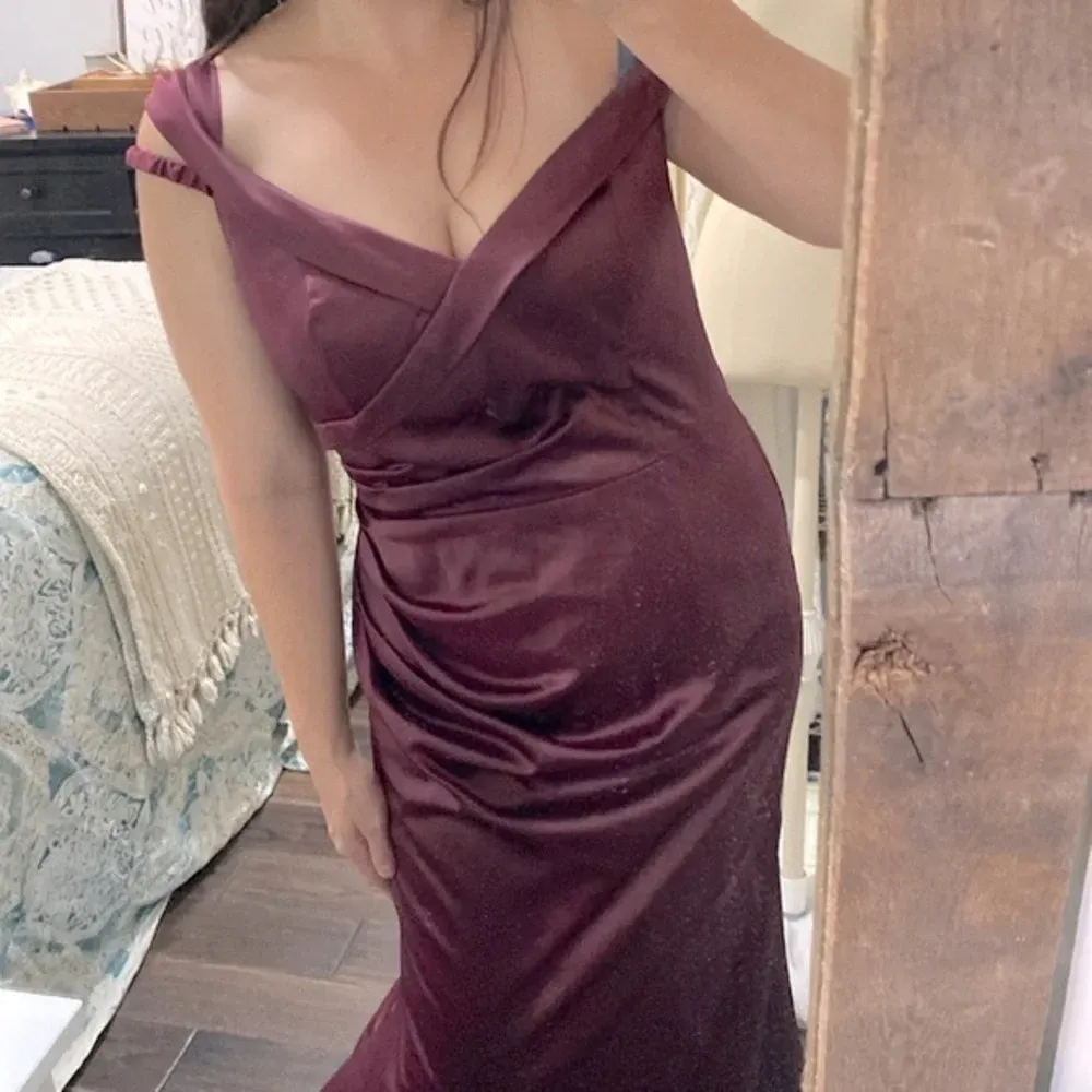 Galina Signature burgundy formal dress size 14 Red - Image 5