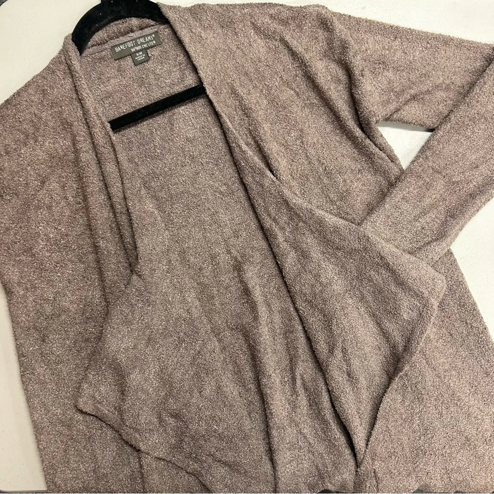 Barefoot Dreams Cardigan Sweater Bamboo Chic Lite Comfortable Open Front S/M - Image 2