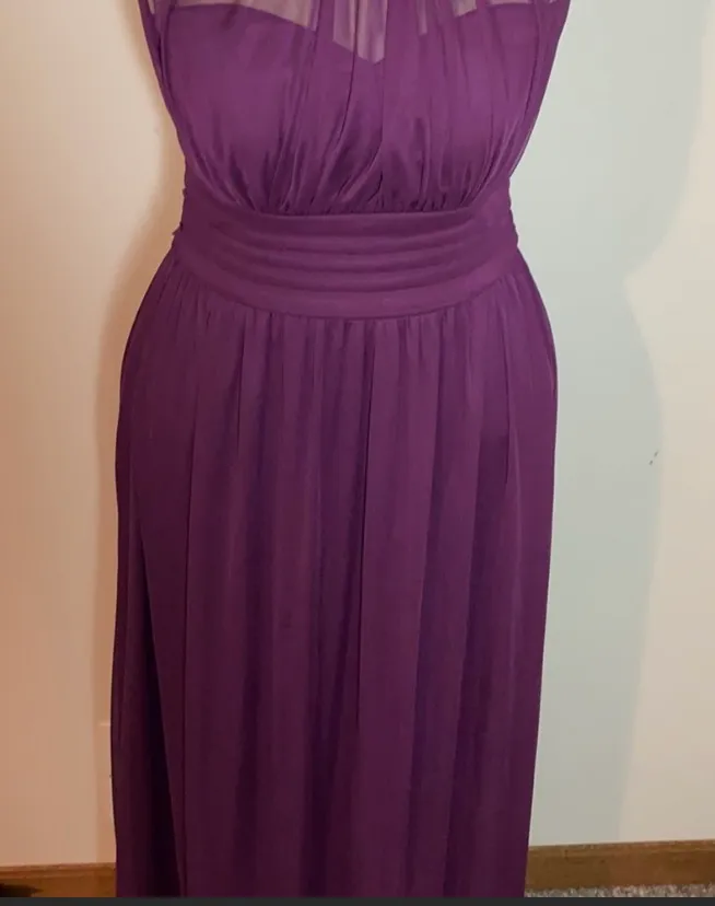 Beaded full length halter Dress gown Size 3 - Image 3