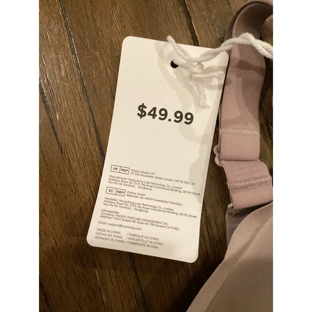 Momcozy Maternity YN21 Seamless Nursing Bra Adjustable Straps Light Brown L NWT - Image 3