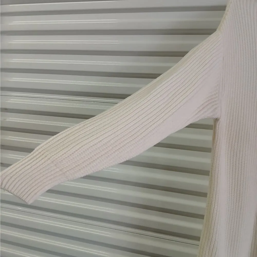 Aritzia Wilfred Montpellier Merino Wool Sweater Dress Women's Small Beige - Image 9