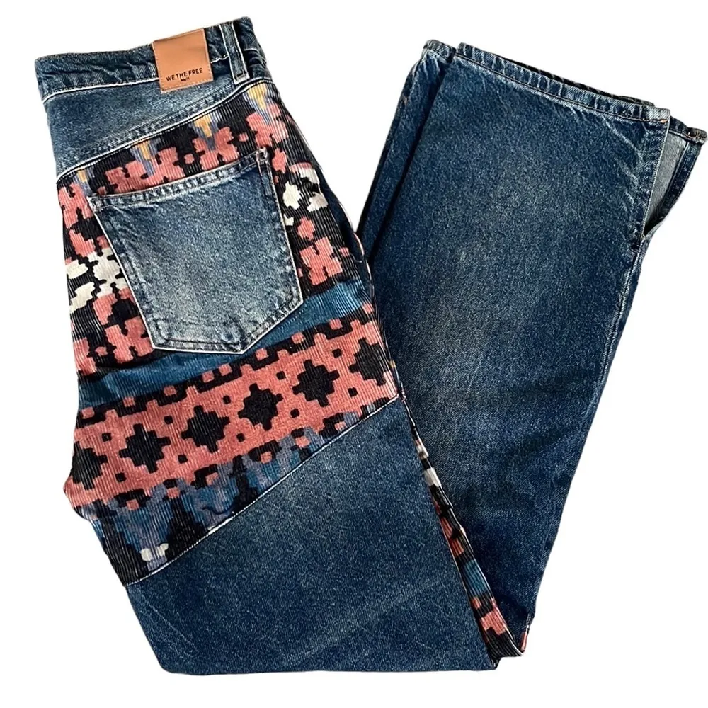 EUC Free People Rocky Mountain Straight Leg Jeans - Image 5