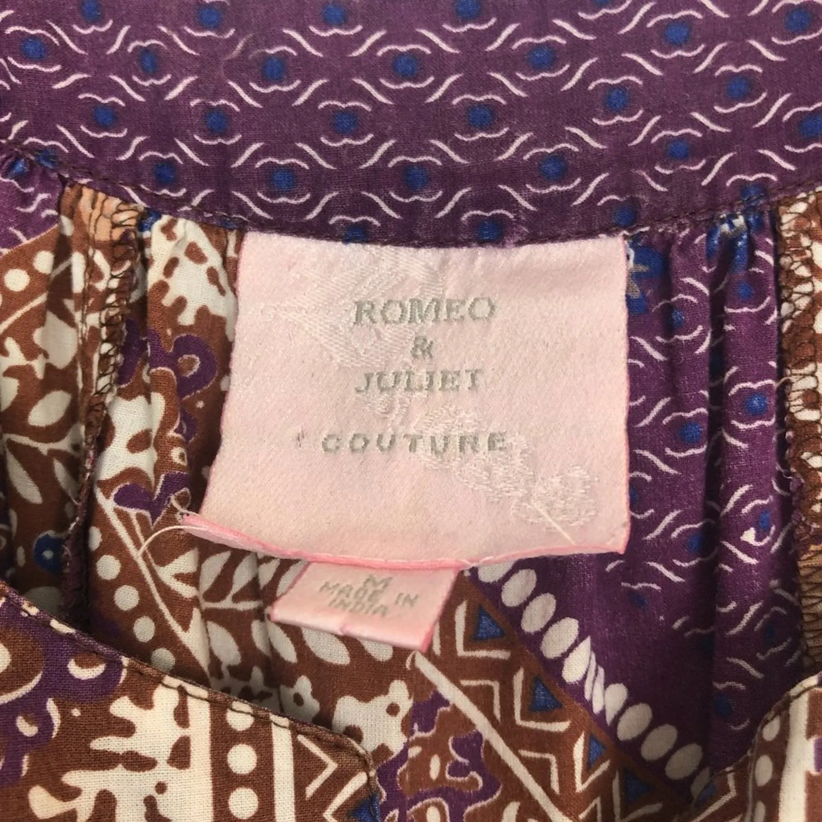 Romeo & Juliet Babydoll Top Womens Medium Y2K Cotton Fairy Boho Festival Beachy - Image 2