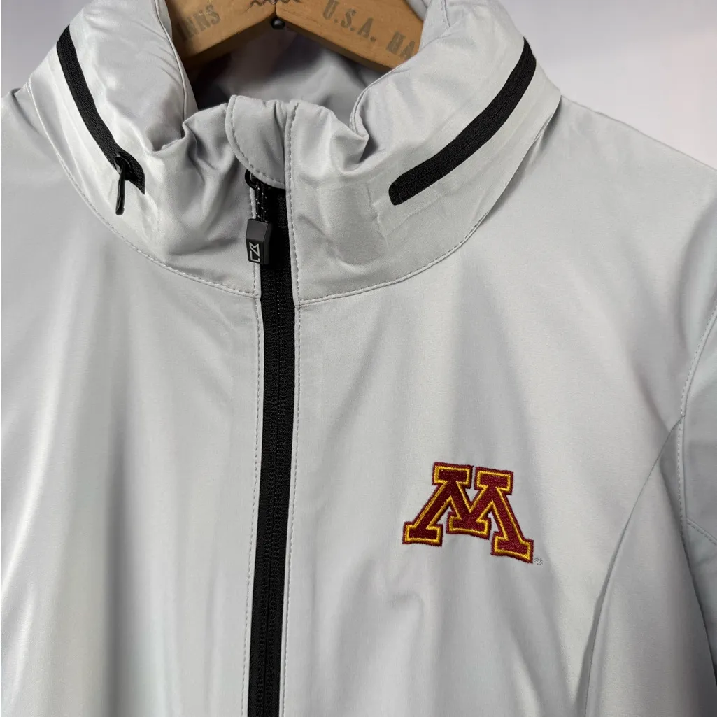 Cutter & Buck Vapor Water Repellent Stretch Full Zip Rain Jacket in Gray Size S - Image 3