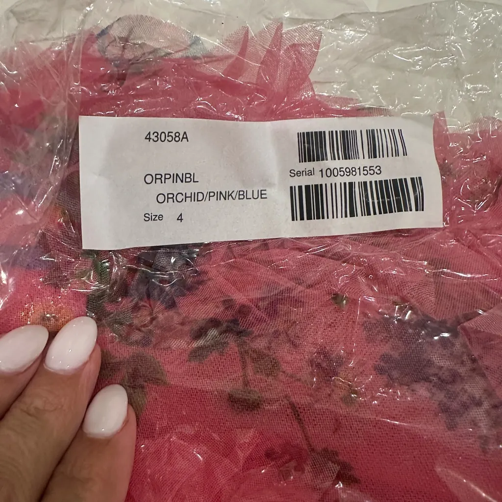 NEW JOVANI floral strapless maxi gown in pink- rare color - Image 7