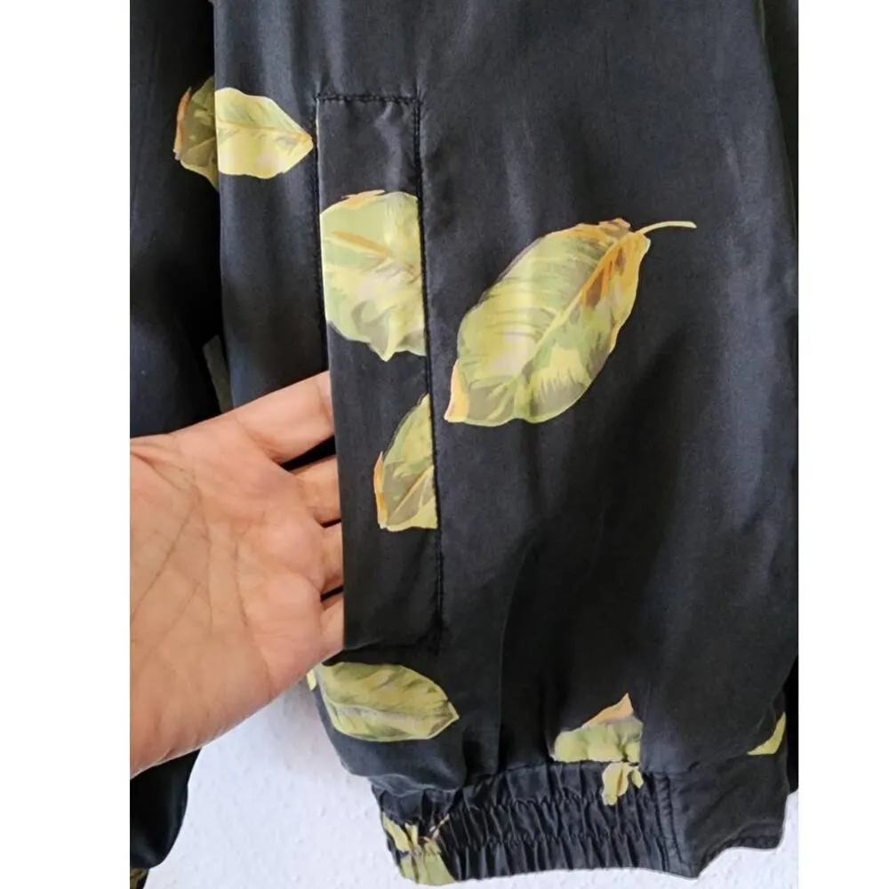 FUDA International Vintage Silk Full Zip Jacket w/ Pockets Medium Black - Image 8