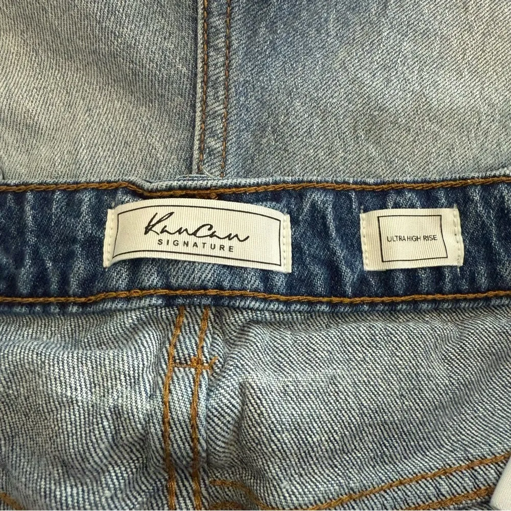 KanCan‎ Ultra High Rise Denim Shorts Size 29 Blue - Image 2