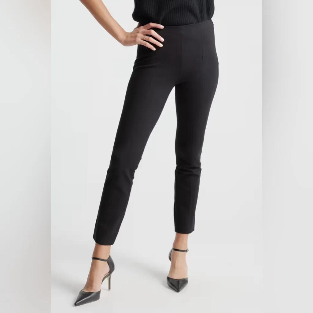 Quince XS Ultra-Stretch Ponte Pintuck Ankle Pants 848 - Image 3