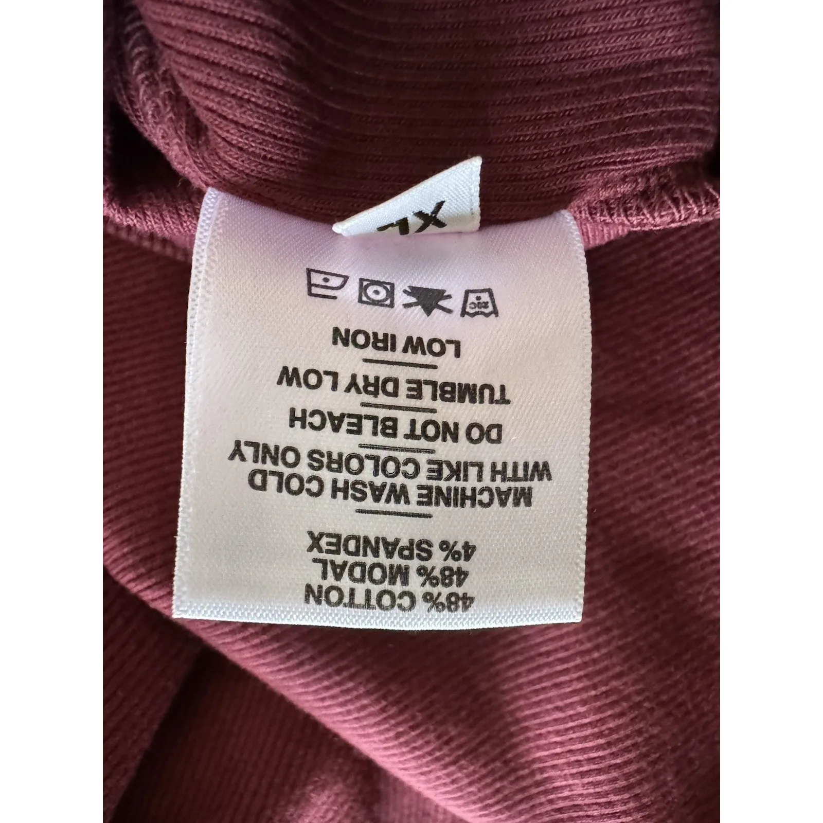 NWOT American Giant Women’s Luxe Rib Turtleneck Zinfandel Size XL Purple - Image 8