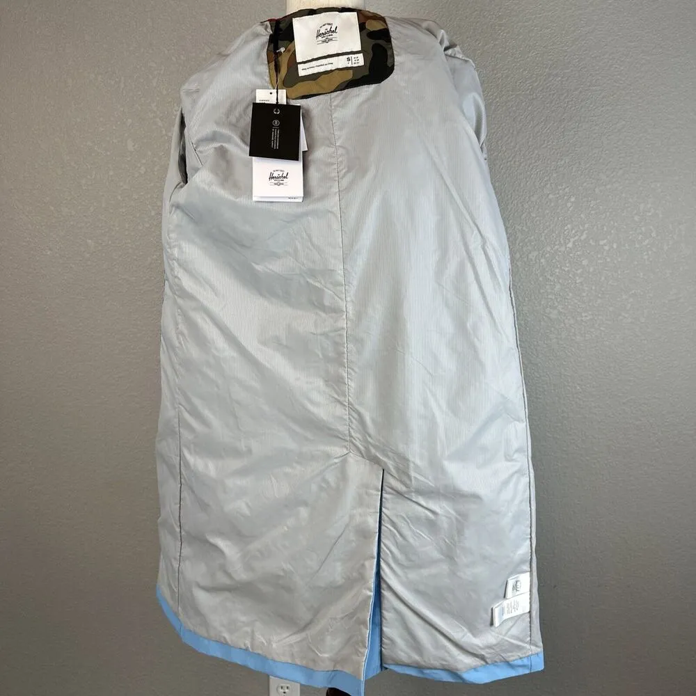 Herschel Supply Co. Womens Mac Coat Size M Rain Trench Alaskan Blue - Image 9