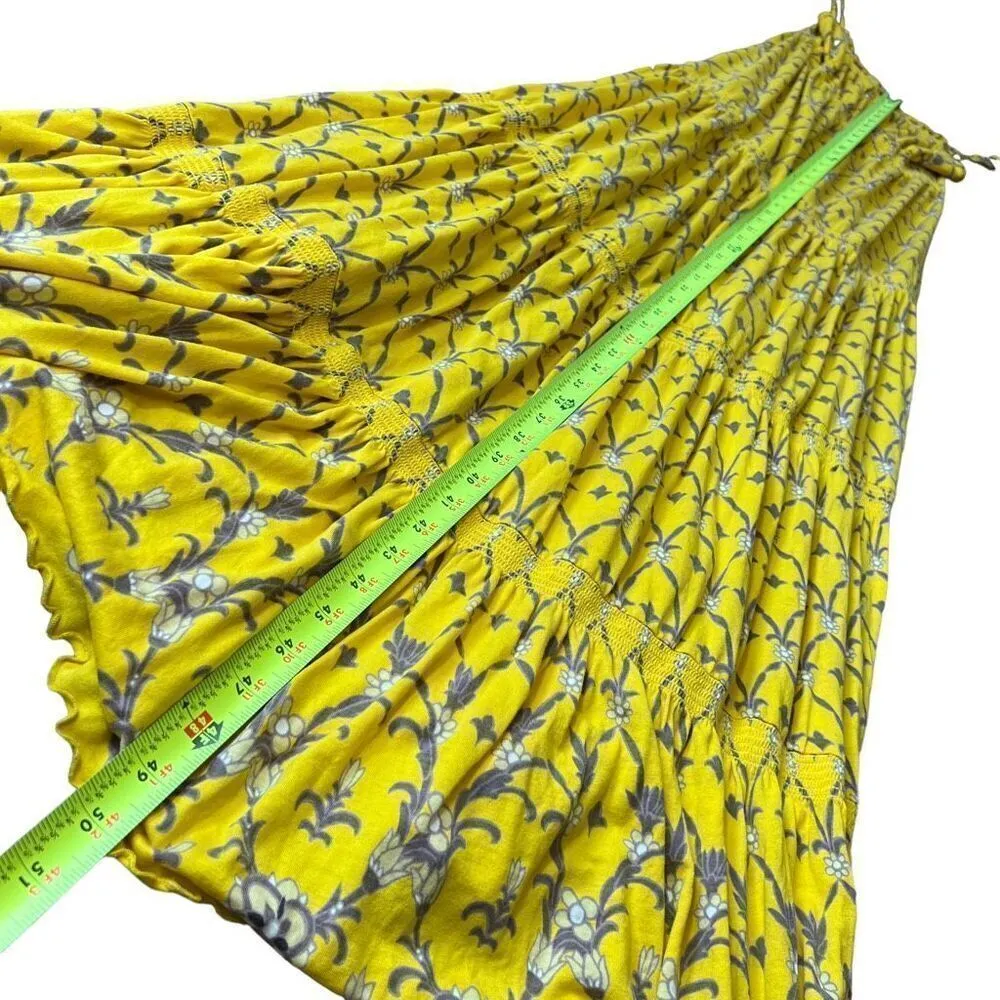 Juicy Couture Abigail Yellow Floral Print Maxi Dress - Image 7