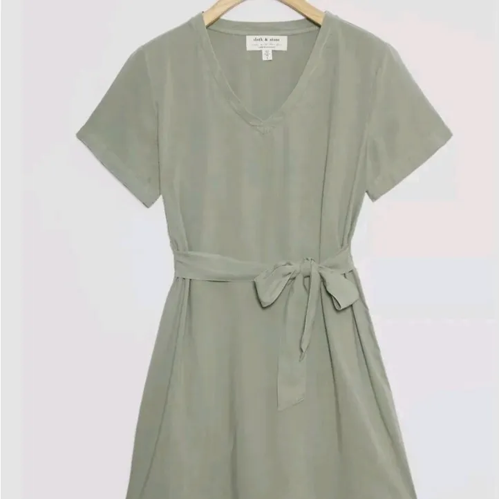 Anthropologie Light Green Mini Dress - Image 3