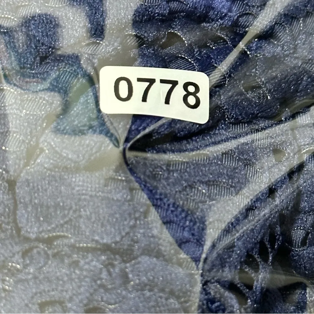 Lilly Pulitzer Women’s Size XS True Navy La Fortuna Off the Shoulder Blouse Top - Image 7