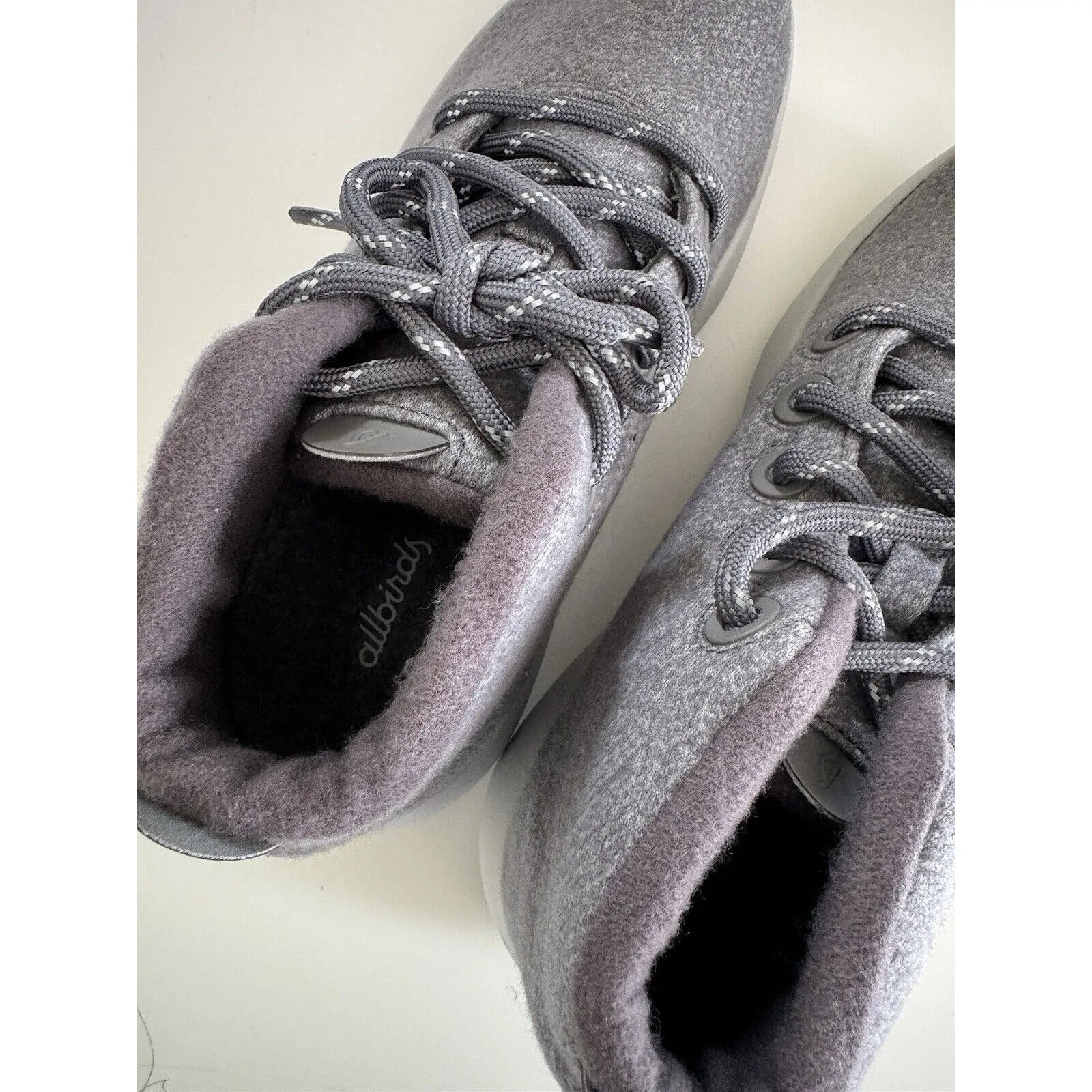 NIB Allbirds Womens Sneakers Wool Runner Up Mizzle Light Grey Sz 9 Running Shoe - Image 7