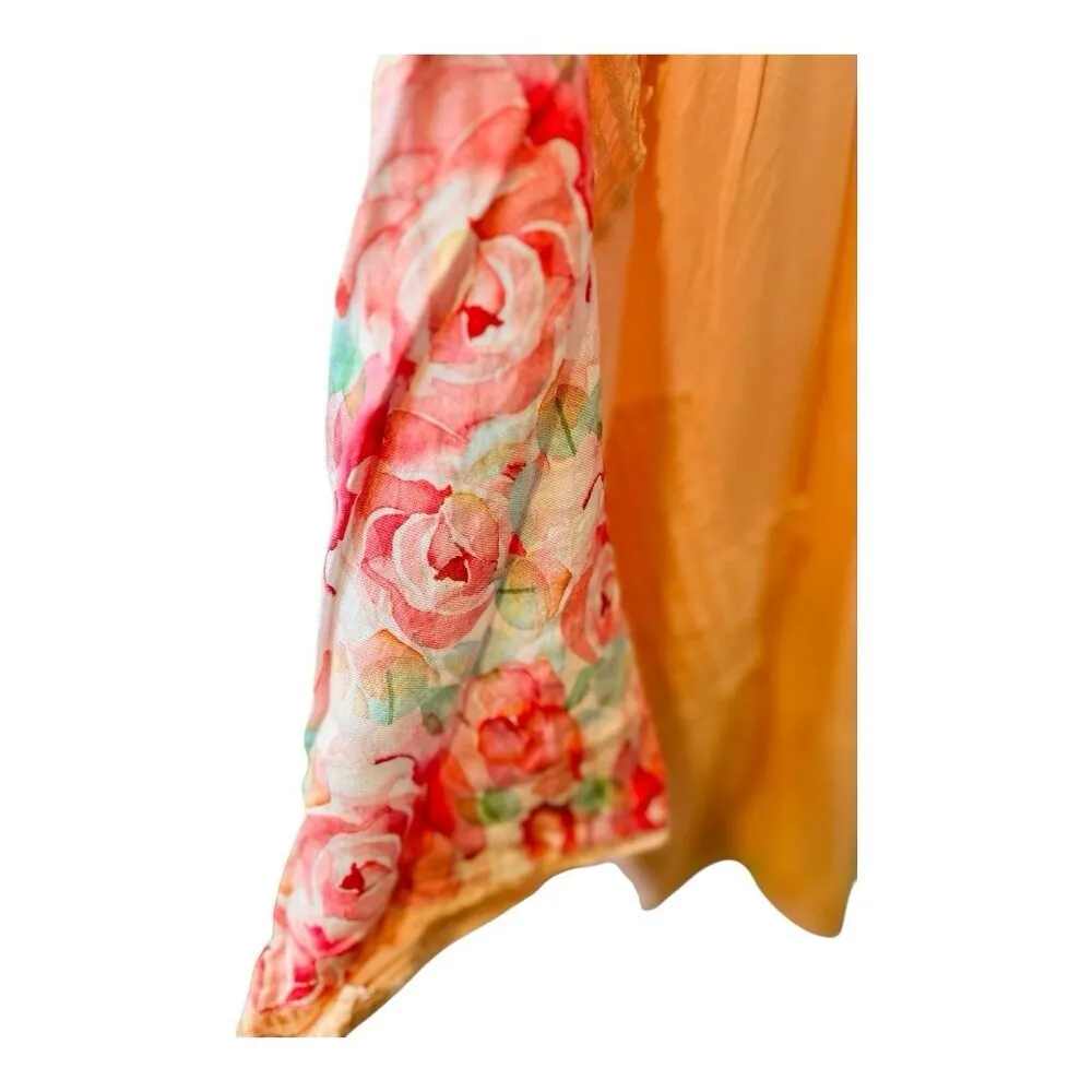 Pol Women’s Meadow Magic Top In Soft Pink Sz Large Oversized Boho Cottage NWOT - Image 5