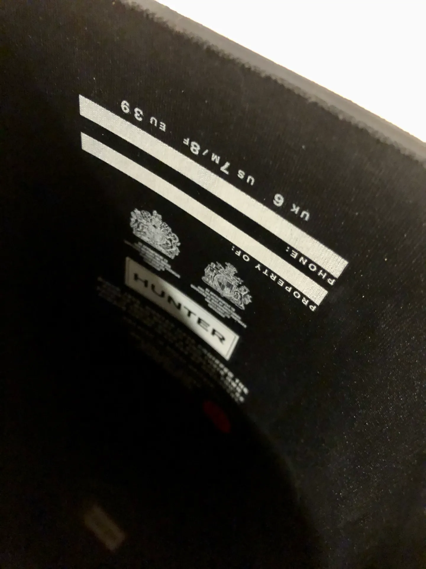 Hunter Rain Boots Original Black Gloss - Image 5