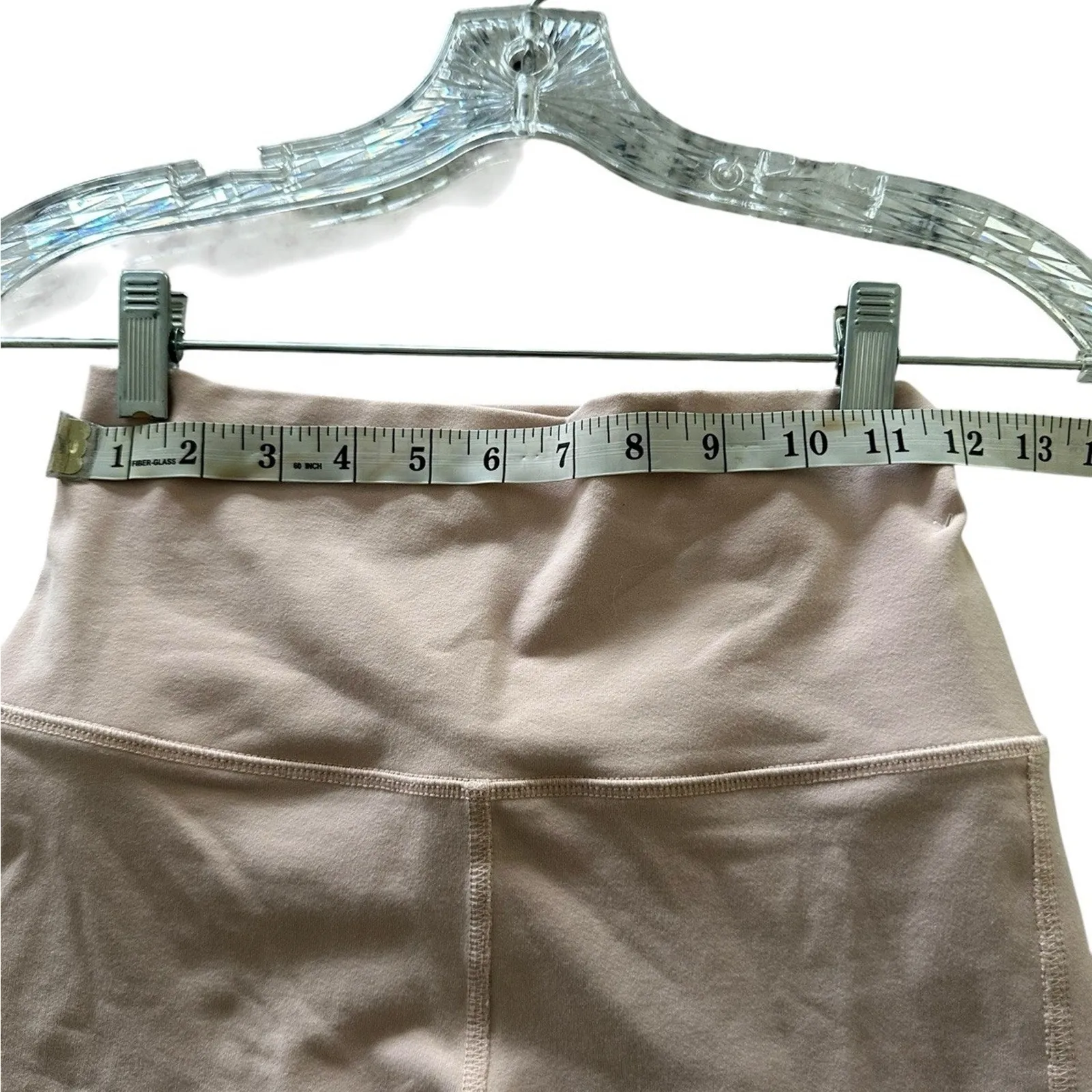 Alo Yoga Moto Legging Women Ballet Pink Mesh Panels High Waisted Size Small - Image 6