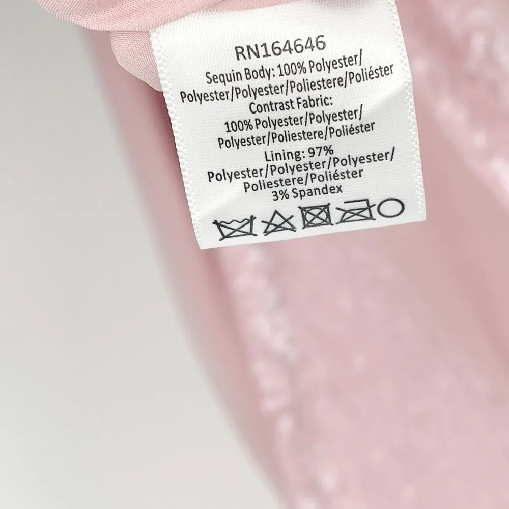 Mestiza New York Margot Sequin Mini Dress Pink Barbiecore Balletcore Sleeveless - Image 14